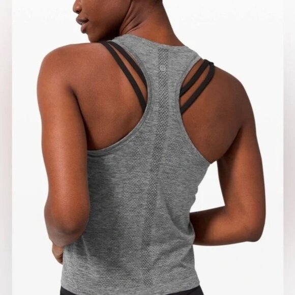 Lululemon Swiftly Tech Racerback 2.0 *Race Length Graphite Grey / Silver Drop - Picture 2 of 7